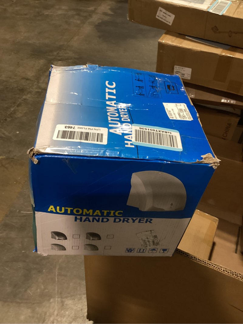 Condition photo showing Good Condition for modunful 2-pack hand dryers for bathrooms commercial - 1600w wall-mounted, automatic hand dryer 40db ultra quiet for high-traffic bathrooms hotel/station/office, abs housing with warm/cool air sliver pack