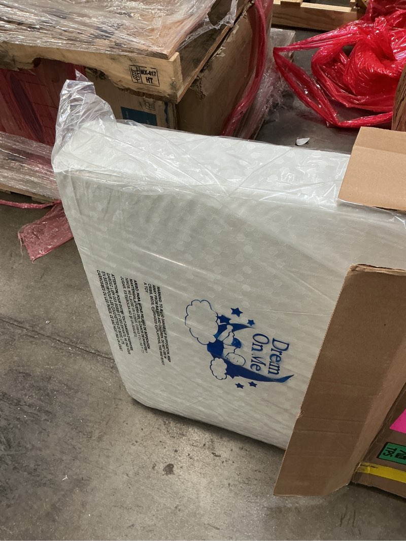 Condition photo showing New/Like New for Dream On Me Honeycomb Orthopedic Firm Fiber Standard Baby Crib Mattress, Greenguard Gold and JPMA Certified, 5” Fiber Core Optimum Support, Fits Crib and Toddler Bed, Waterproof Vinyl Cover White