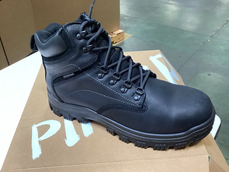 Men's Steel Toe Work Boots With 2 Insoles Waterproof & Oil Resistant ASTM F2413