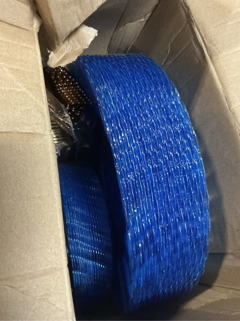Condition photo showing Good Condition for youbet 125pcs clear blue gold plastic plates - blue disposable plates with gold rim include 25 dinner plates 25 dessert plates 75 golden silverwares for wedding birthday & parties