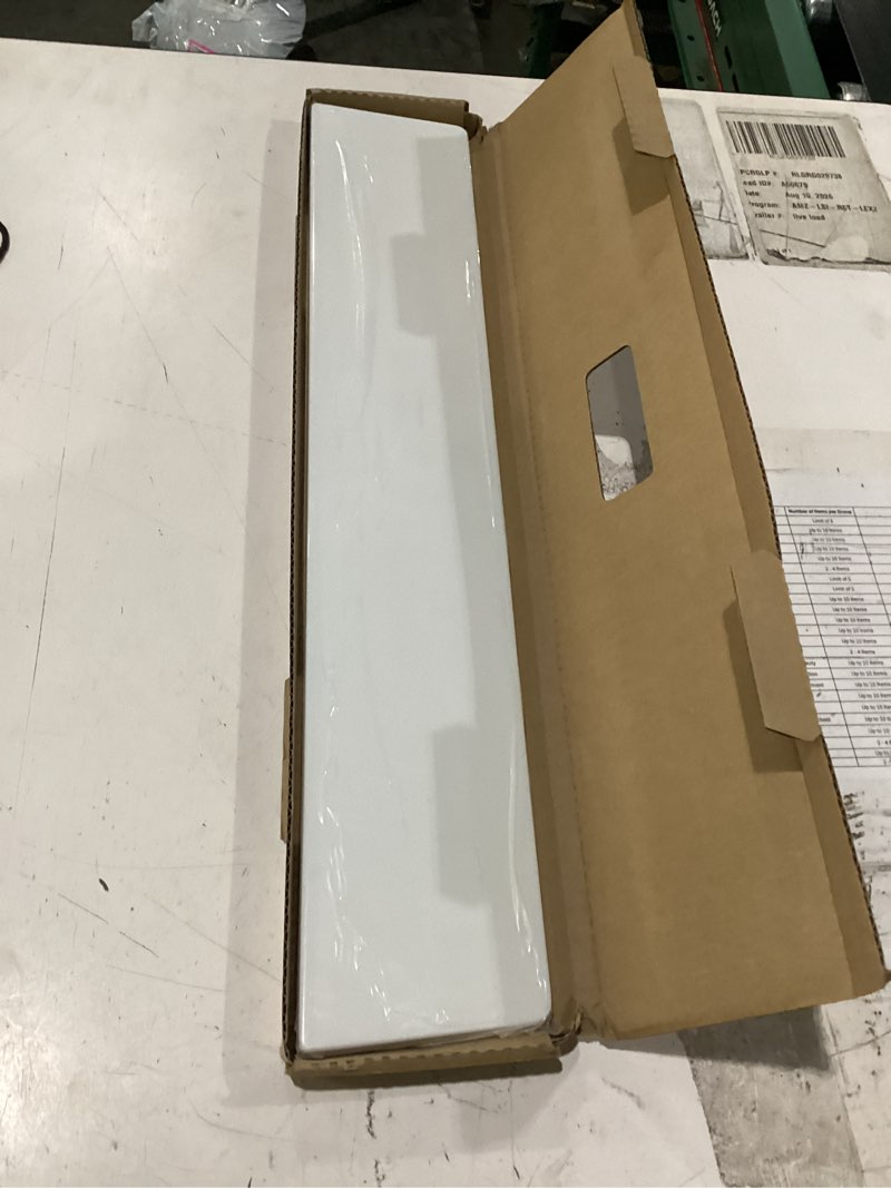 Condition photo showing New/Like New for design house 550905 universal cultured marble side splash 21.5 inch, solid white