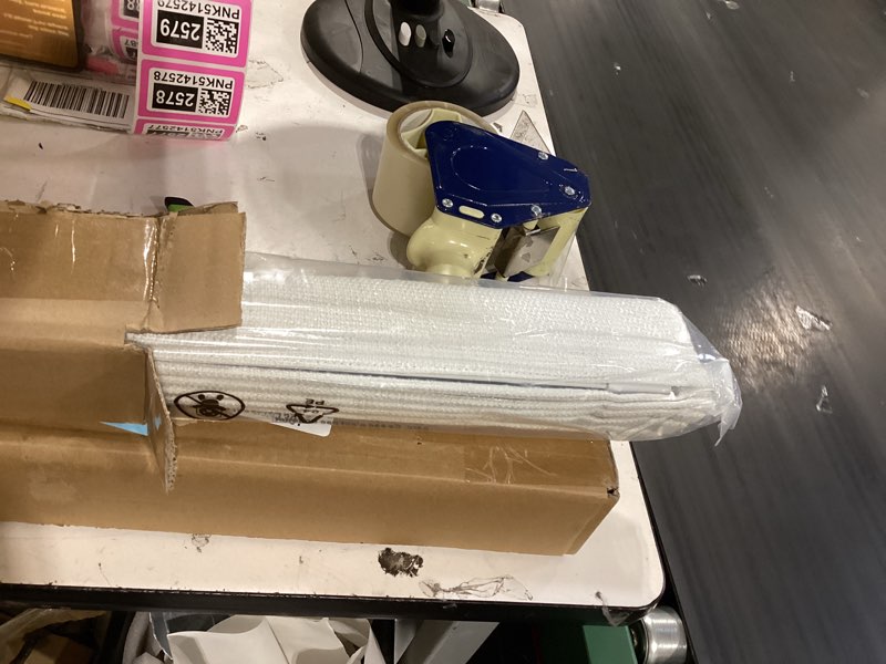 Condition photo showing Good Condition for no tools no drill cordless roman shades for indoor windows 100% blackout, for window size 25" w × 64" h white white 25" w × 64" h