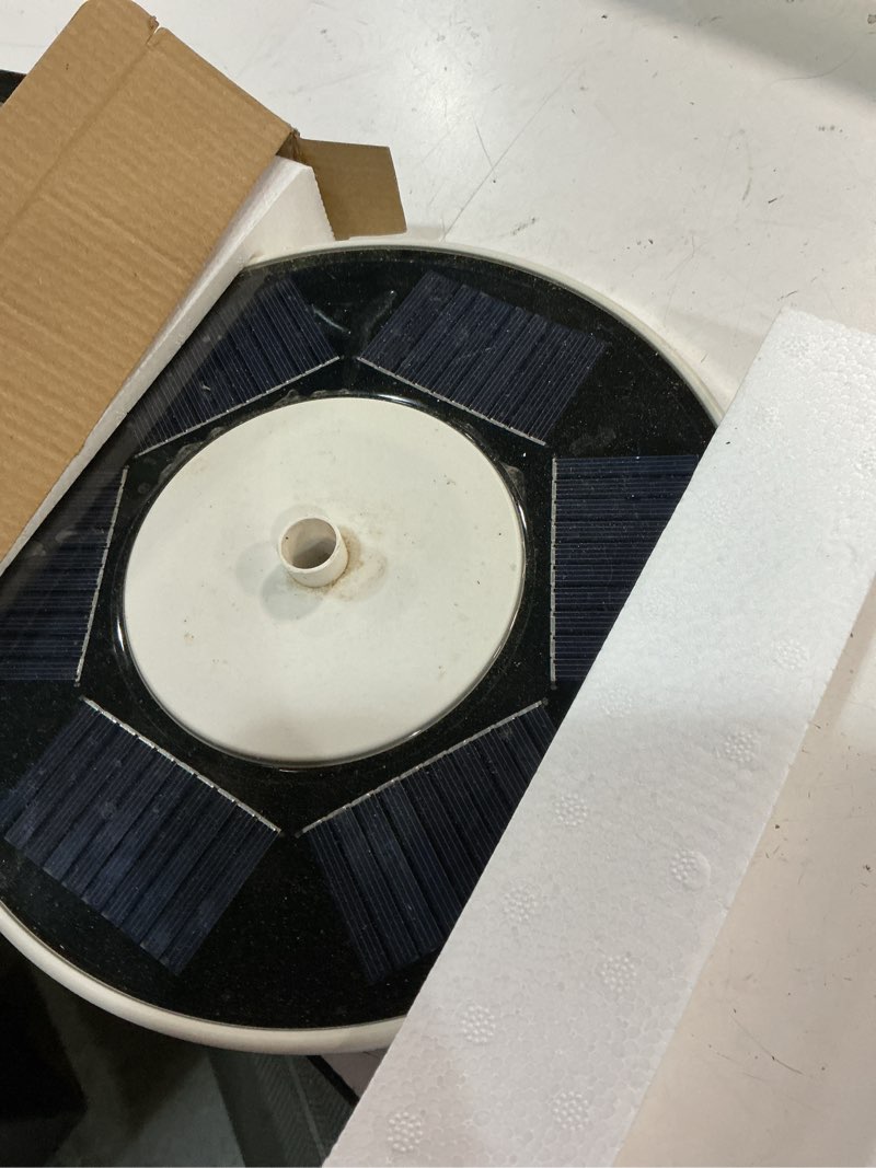 Condition photo showing Good Condition for flagpole light solar powered, auro 8 silver flag pole light 29 bright huge led for 15-25 ft outdoor flag poles, 20 hour long-lasting spectacular aurora lighting, dusk to dawn auto on/off silver 29led