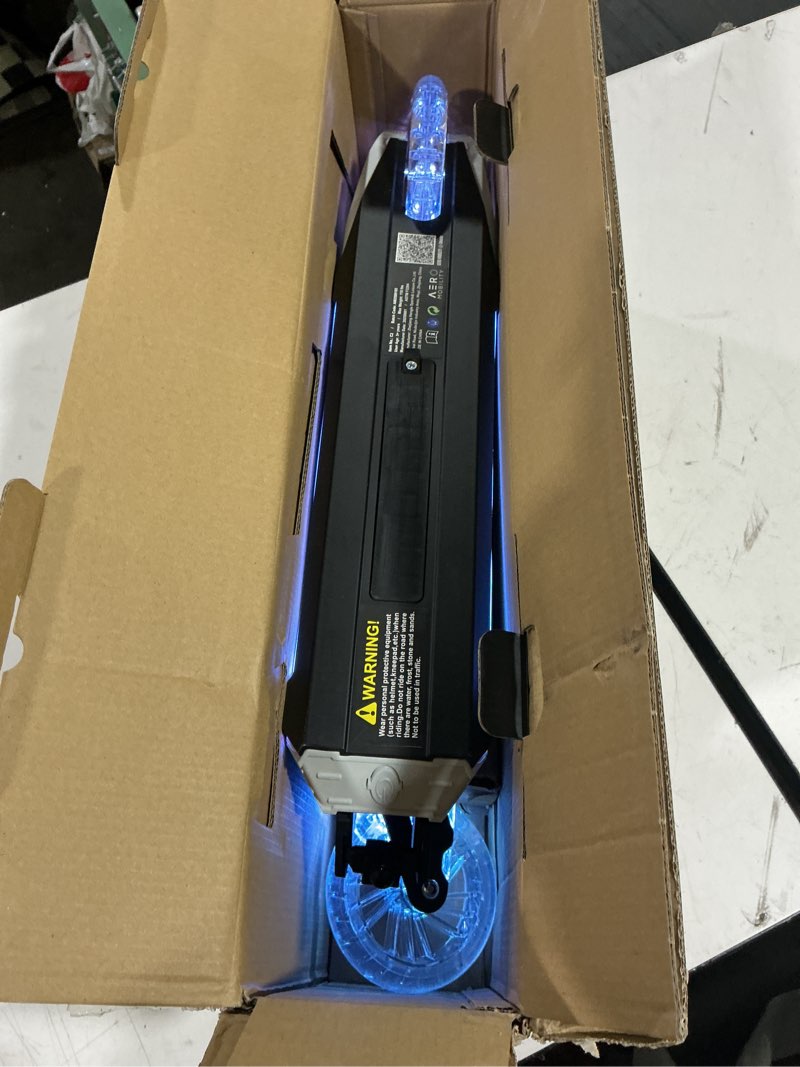 Condition photo showing Good Condition for aero scooter for kids 5-8 | dynamic lights, hand brake & shock absorption | boys girls 2 wheels kick scooter | foldable & height adjustable c2/125mm