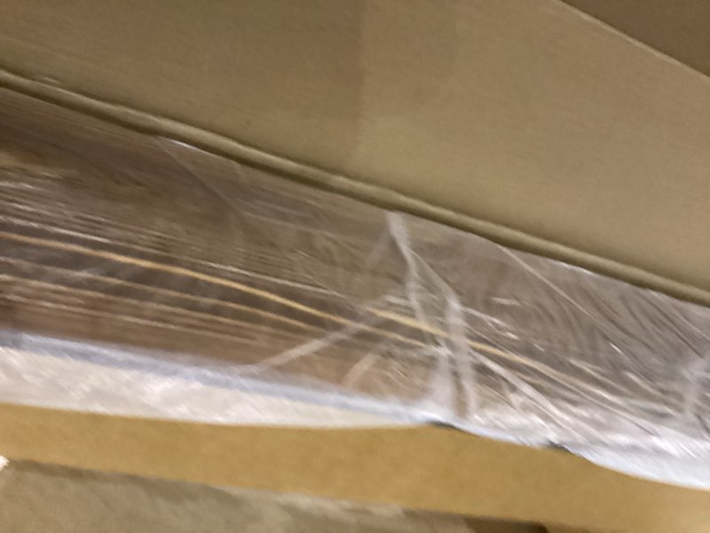 Condition photo showing As Is for Dark Brown Shelf