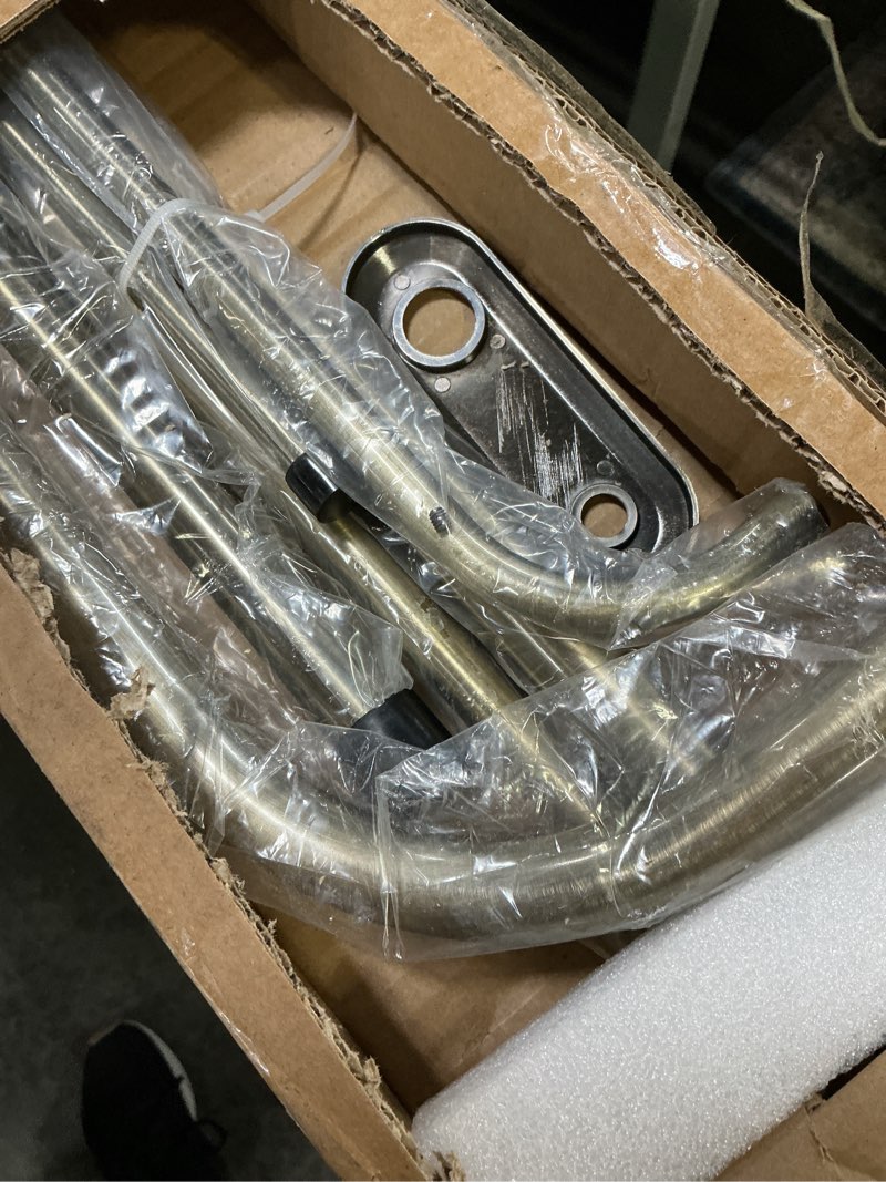 Condition photo showing Good Condition for double curtain rod for windows 84 to 134 inch,adjustable antique bronze wrap around curtain rod with aluminum double-deck finials and brackets,1"front and 5/8" back blackout curtain rod 84-134" antique bronze
