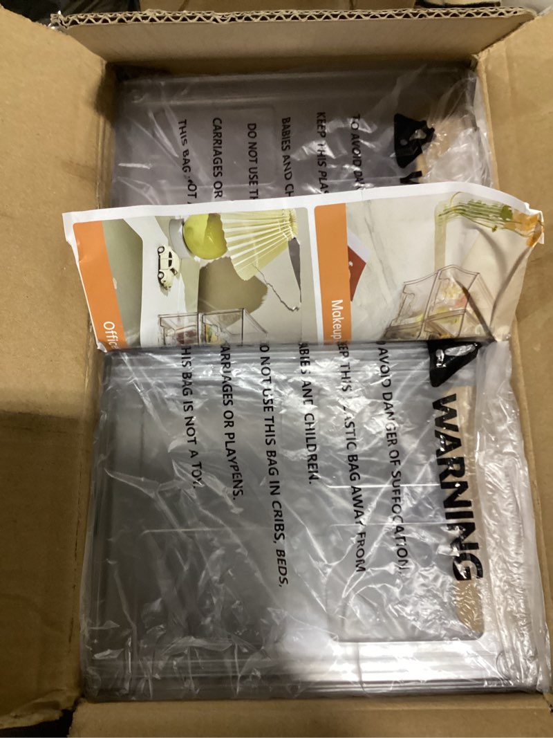 Condition photo showing New/Like New for Plastic Drawers Storage, 6 Pack Clear Stackable Storage Drawers, Acrylic Storage Bins with Drawers for Fridge Organizers, Small PlasticDrawers Stackable for Makeup Organizers Cosmetic Display 6Pack Standard