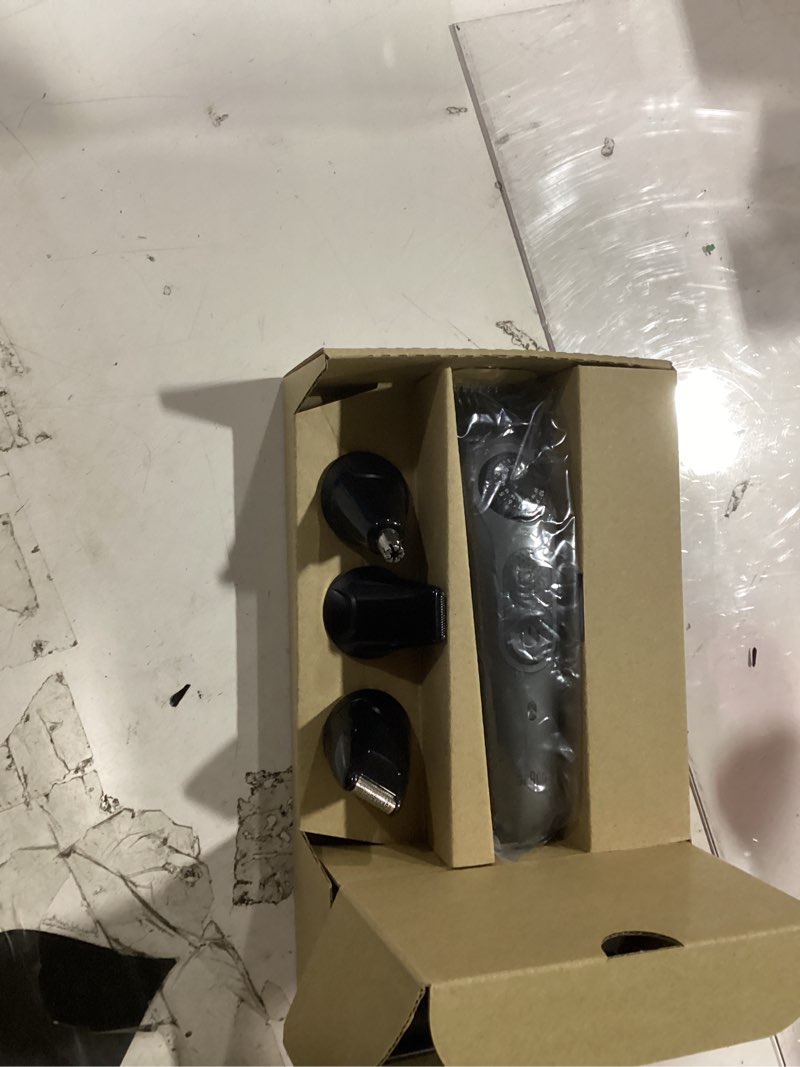 Condition photo showing New/Like New for braun all-in-one men's shaving kit series 5 5490, 9-in-1 beard, face, nose, ear trimmer, hair clippers, body groomer and manscaping, holiday gifts for men