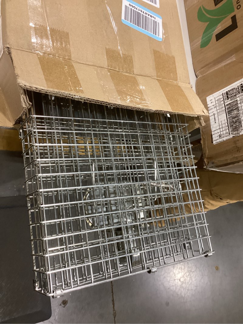 Condition photo showing Good Condition for SZHLUX 32" Live Animal Cage Trap, Heavy Duty Folding Raccoon Traps, Humane Cat Trap for Stray Cats, Raccoons, Squirrel, Skunk, Mole, Groundhog, Armadillo, Rabbit, Catch and Release SZ-HXL8130-NEW