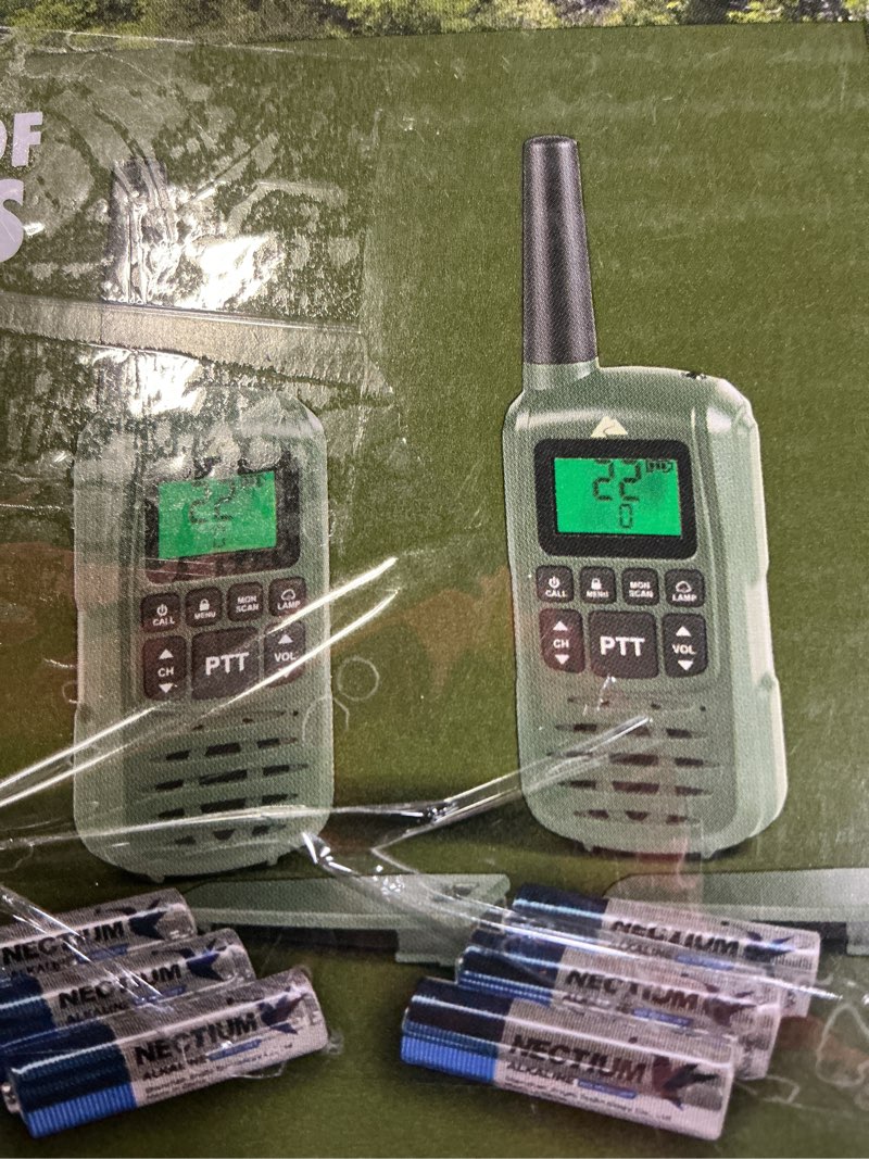 Condition photo showing Good Condition for ozark trail two way walkie talkie  ipx4  22 channel  green  2 pack