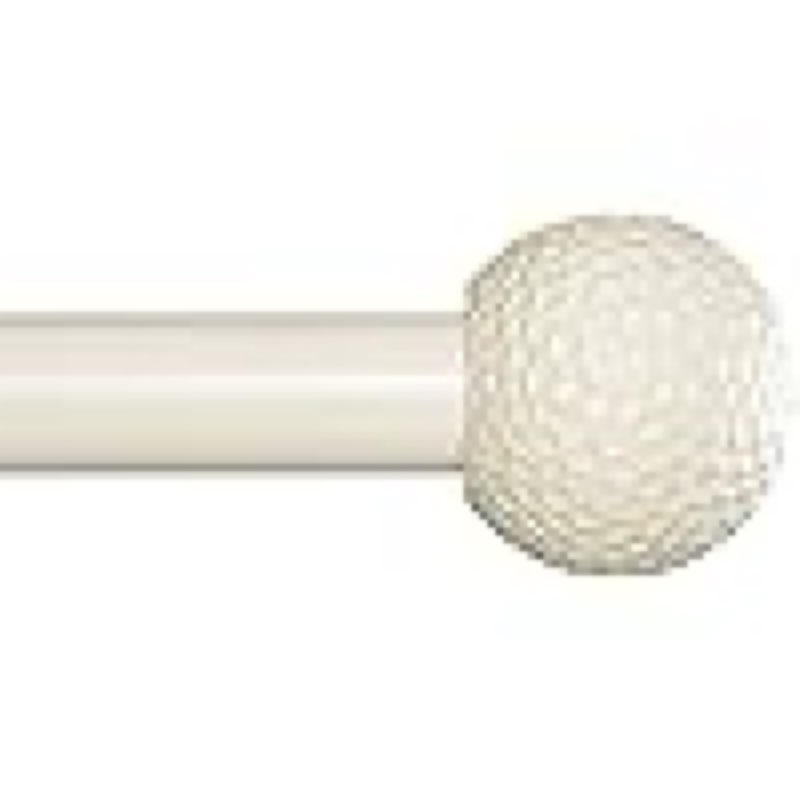 Ivilon Window Curtain Rod - Hammered Ball Design, 1-Inch Diameter, Adjustable Window Curtain Rod Length 28 to 48 Inches. Antique Black Finish 28" to 48" Antique Black