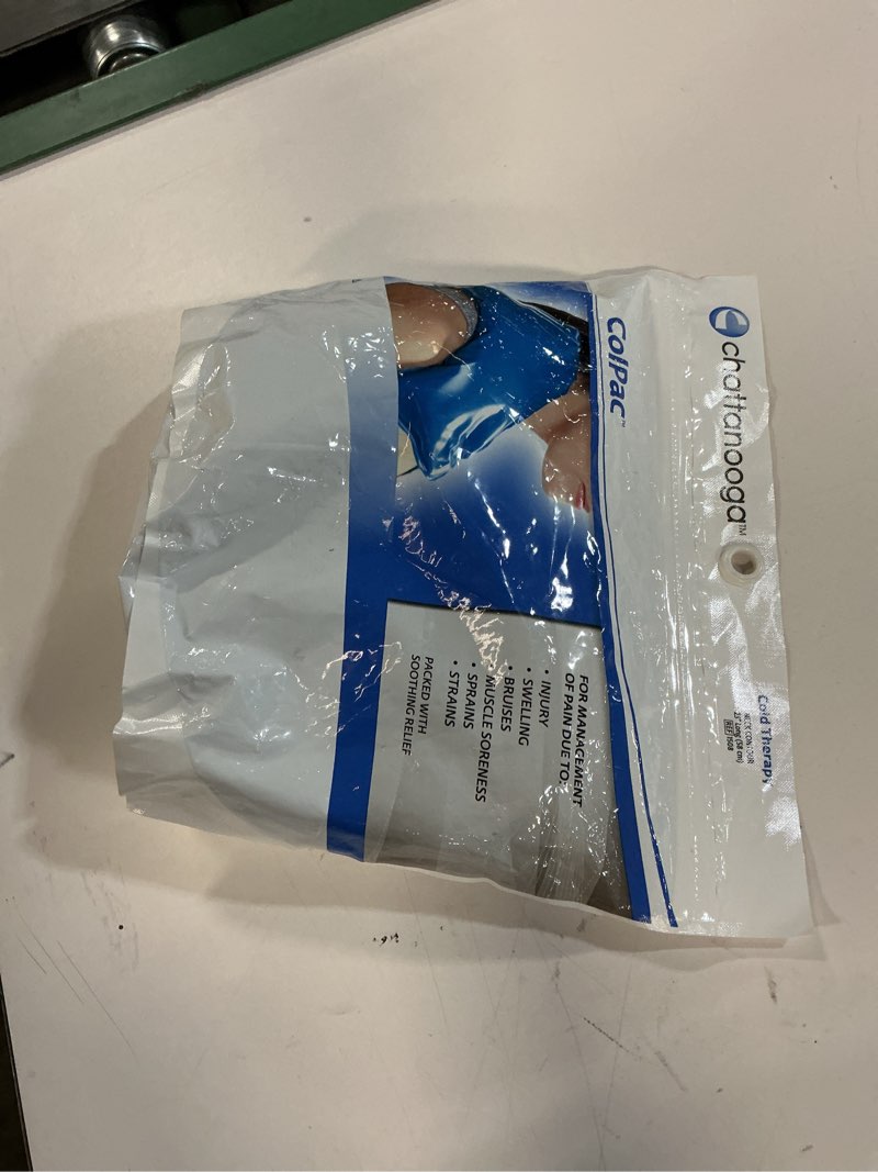 Condition photo showing New/Like New for Chattanooga ColPac - Reusable Gel Ice Pack - Blue Vinyl - Neck Contour - 23 in (58 cm) - Cold Therapy for Neck, Shoulder, Upper Back for Headaches, Swelling, Bruises, Sprains, Inflammation