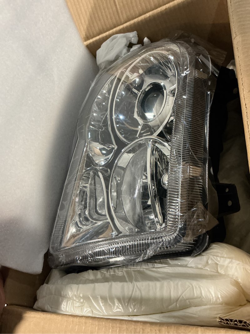 Condition photo showing Good Condition for akkon - fits 2005-2009 chrysler 300 [halogen type] chrome headlights w/led sequential turn signal pair driver+passenger