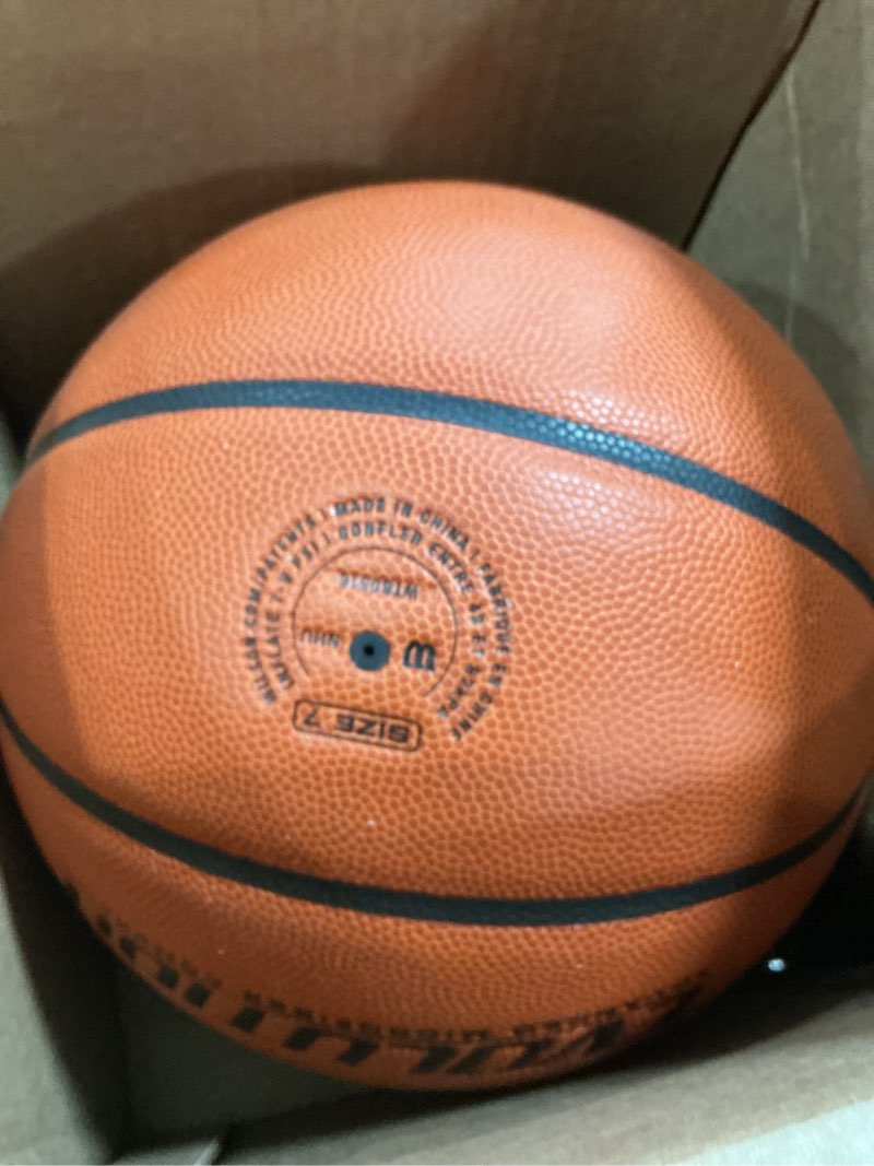 Condition photo showing New/Like New for wilson evolution basketballs brown - game ball size 7 - 29.5"