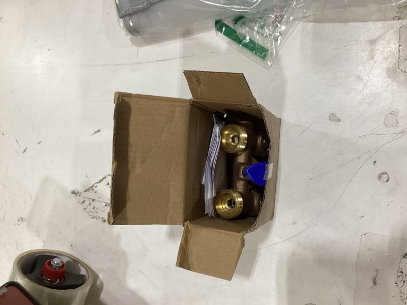 Condition photo showing New/Like New for hydro master washing machine shut off valve?1/2" male pipe thread × 3/4" outlet hose thread.