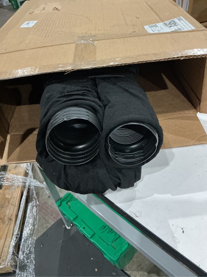 flex drain by amerimax 4-in x 25-ft corrugated drain pipe with sock