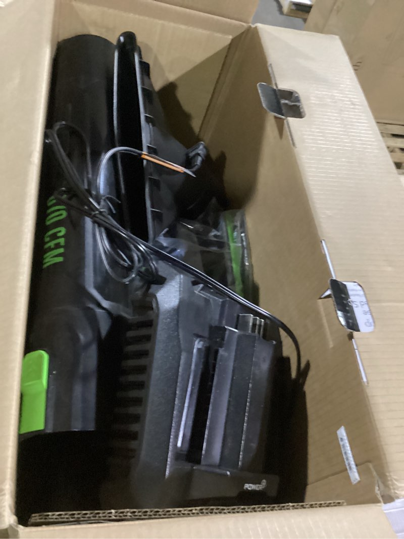 Condition photo showing Good Condition for ego power+ 56-volt 670-cfm 180-mph battery handheld leaf blower 4 ah (battery and charger included)
