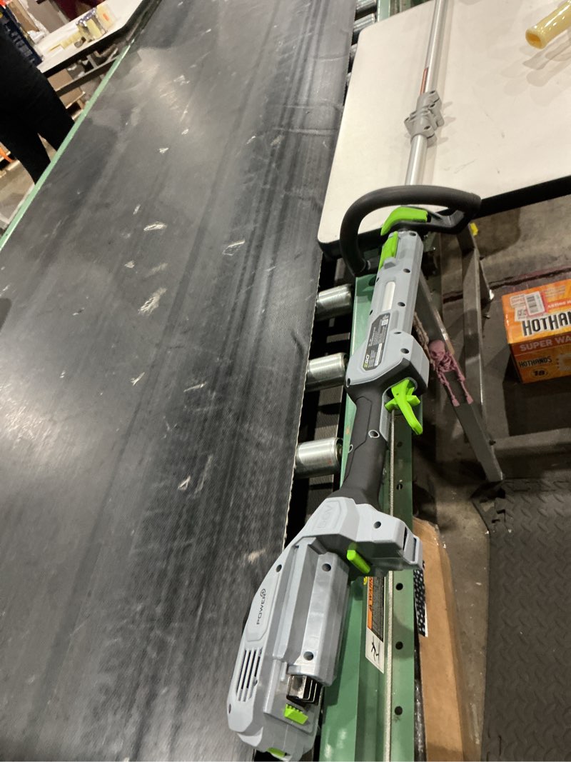 Condition photo showing Good Condition for used ego st1510t 15-inch 56-volt lithium-ion cordless string trimmer with aluminum shaft included, 15in powerload/telescopic no battery/charger, black