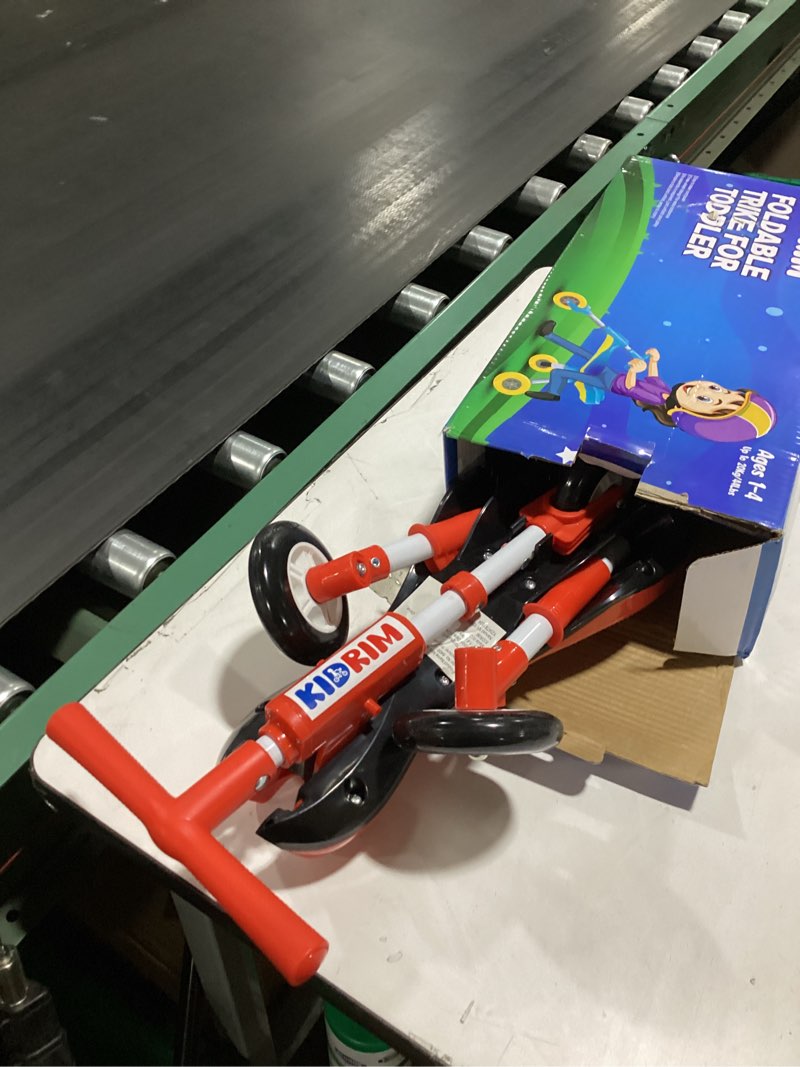 Condition photo showing Good Condition for tricycle for toddlers 1-3 years old – foldable tricycle for toddlers – toddler bike for boys and girls – easy to ride and steer – no assembly needed – christmas, 1st birthday gifts boy - red - kidrim