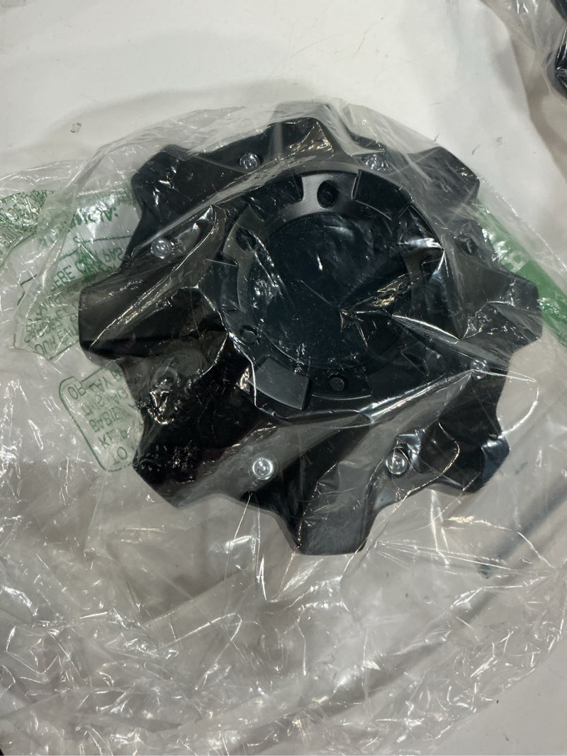 Condition photo showing Good Condition for kitspro wheel center caps for fuel offroad rim 1002-53b logo cap m-447 replacement hub cap, pack of 1 fuel off-road: 1002-53b m-447 8-lug matte black