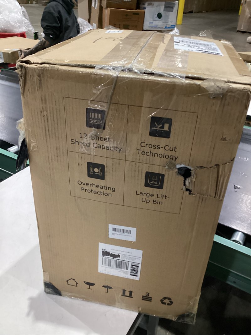 Condition photo showing New/Like New for BONSEN 300-Sheet Auto Feed Paper Shredder, 60 Minutes Non-Stop Commercial Grade Heavy Duty Shredders for Office, 8.1 Gallon Micro Cut Document Shredder, P-4 Security Level,58dB Super Quiet (S3113) Black