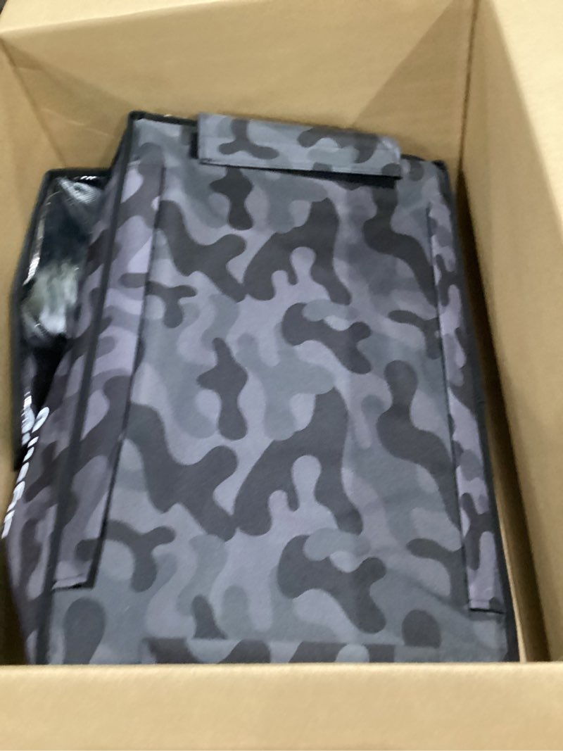Condition photo showing New/Like New for Heated Cat House for Outside with Smart Pet Camera, Highly Elevated with Escape Door, Insulated Waterproof Outdoor Cat House Shelter for Feral Stray Barn Cat (Camo Black, 25.6"x16.5"x18.5") Camo Black 25.6"x16.5"x18.5"