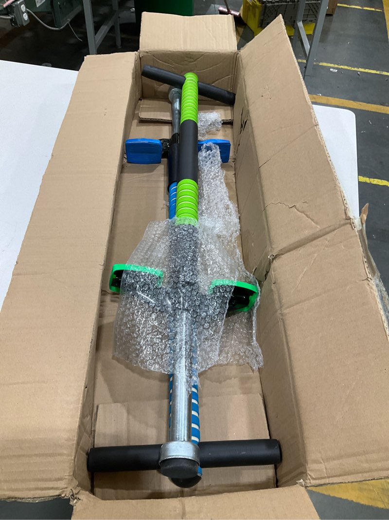 Condition photo showing Good Condition for leitee 2 pack pogo stick for kids age 6 and up, suitable for 40-80 lbs, soft foam jump stick, pogo stick for beginners kids exercise body balance keep healthy (green and blue)