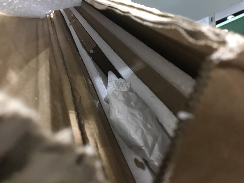 Condition photo showing Good Condition for Washer Dryer Countertop, White - 2-Tier Wood 54" x 27.5" Laundry Topper with Safety Guard & Non-Slip Pads, Over The Washer Dryer Folding Shelf for Maximum Space Saving (White)