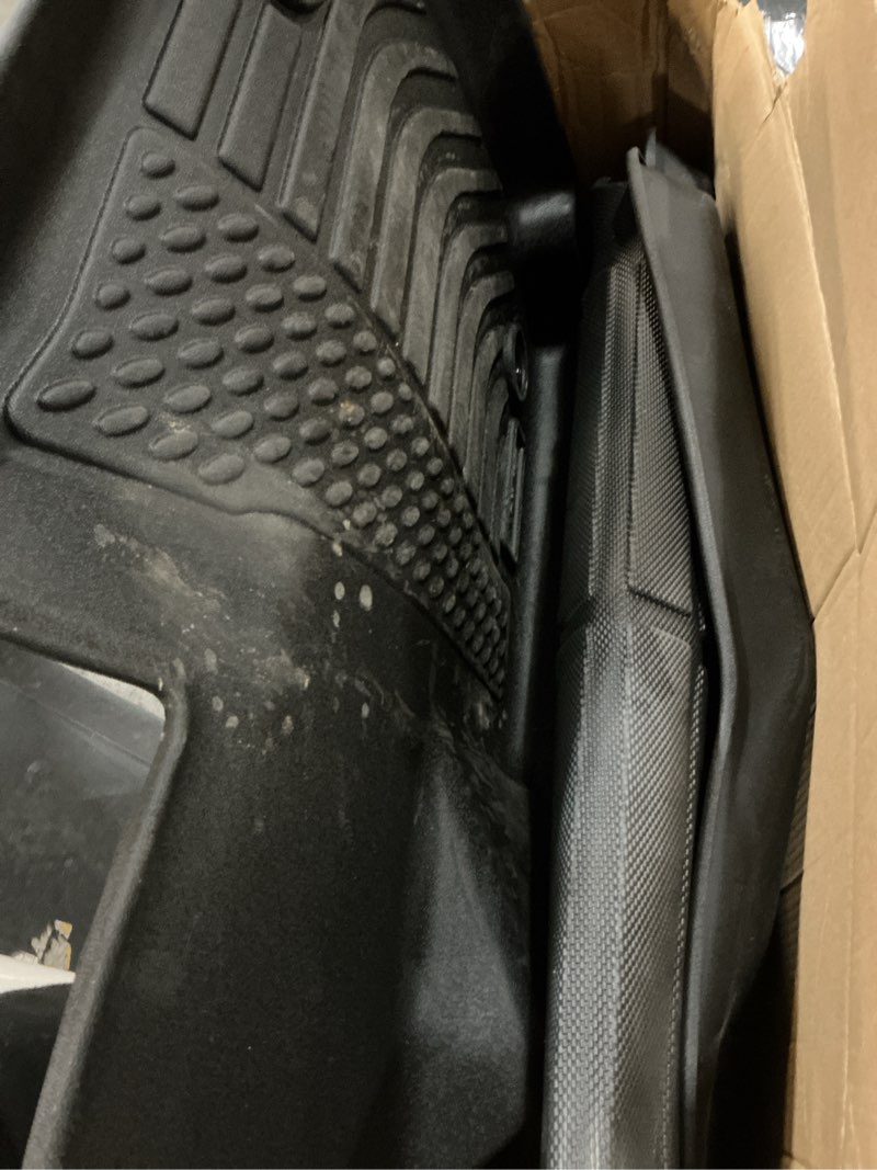 Condition photo showing As Is for all weather car floor mats & cargo liner for 2023 2024 2025 2026 rx /rx350 /rx350h /rx500h (not for rx450h+ phev) custom fit full set accessories - black 3) for rx 2023-2026 set