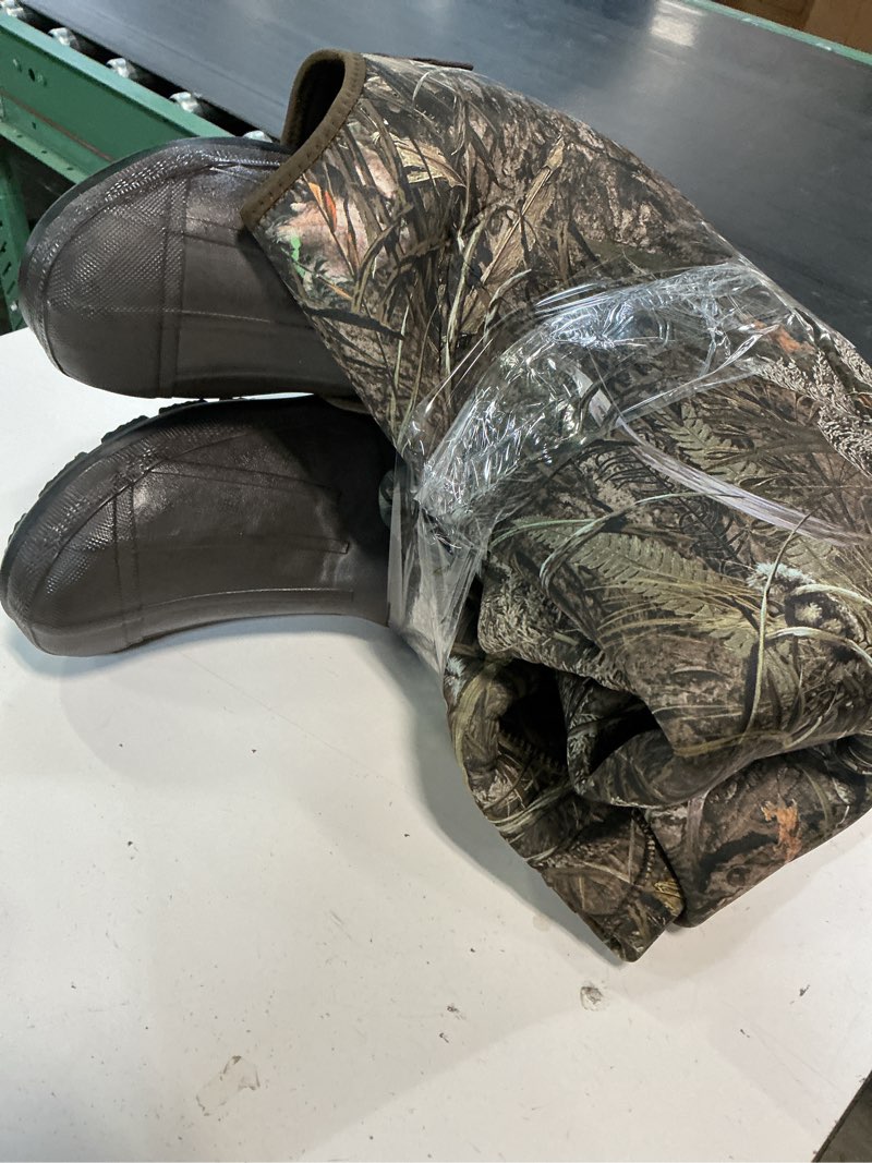 Condition photo showing Good Condition for (size 11)gonex chest waders for men waterproof 4.5mm neoprene hunting fishing waders with 800g insulated boots camo, size 10