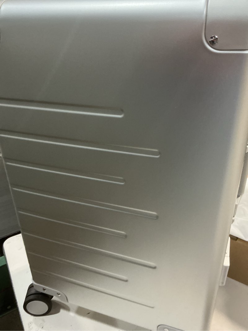 Condition photo showing New/Like New for Aluminum Carry-On Suitcase, Silver