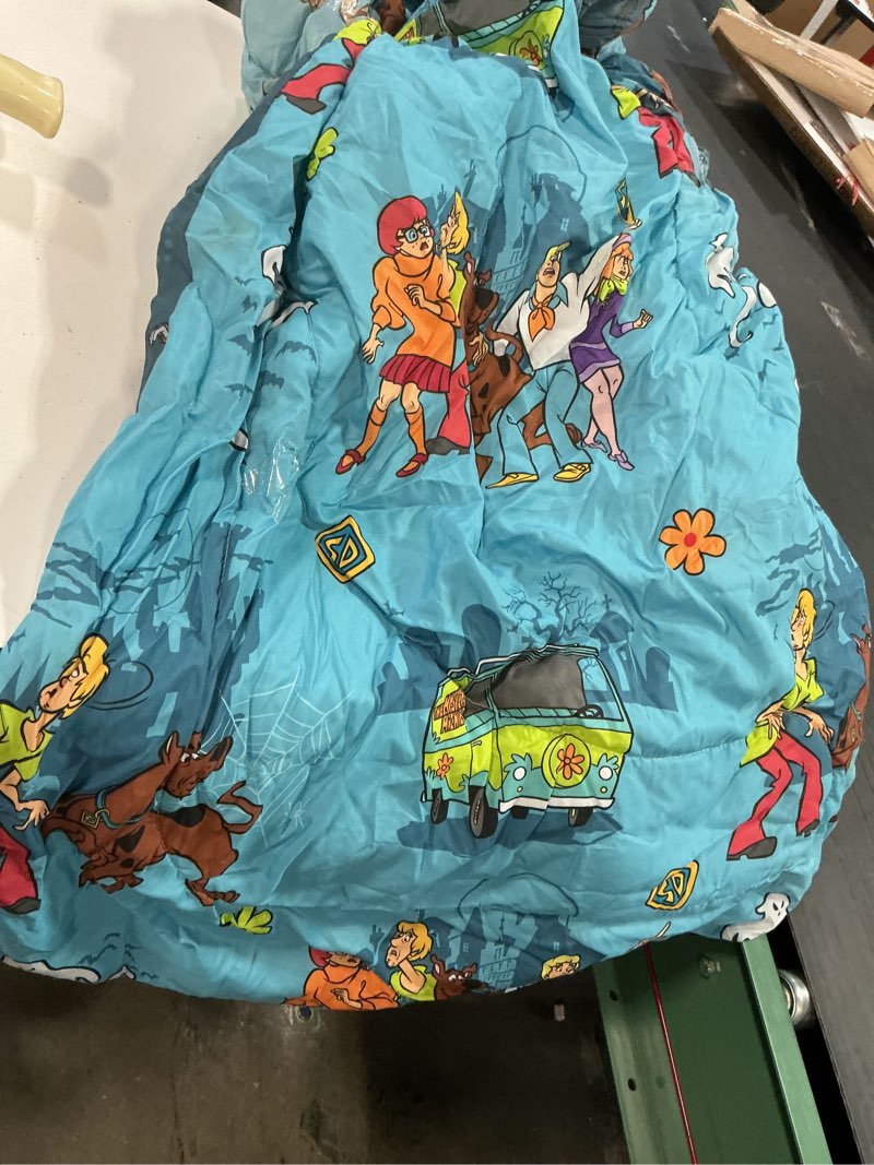 Condition photo showing As Is for Franco Scooby Doo Scoobtober Bedding 7 Piece Super Soft Reversible Comforter and Sheet Set with Sham, Queen, (Officially Licensed Product)