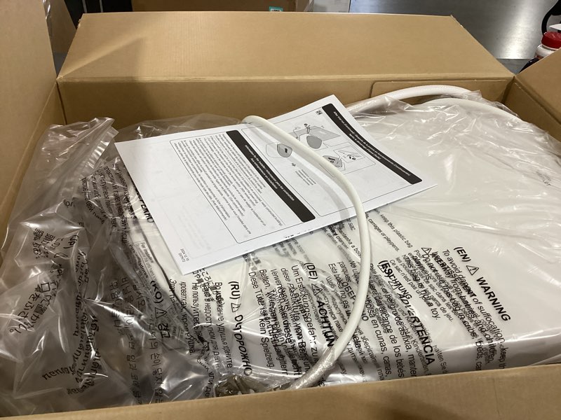 Condition photo showing New/Like New for toto® washlet® s5 electronic bidet toilet seat with instantaneous water heating, premist and ewater+ wand cleaning, round, cotton white - sw3445#01 cotton white round contemporary lid