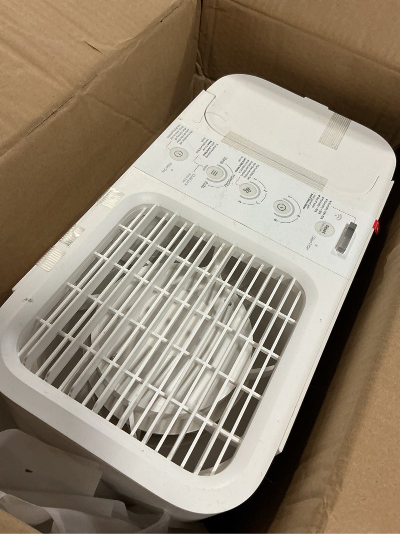 Condition photo showing As Is for switchbot evaporative humidifier for bedroom 4.5l, 750ml/h, no mist, no white dust, tap water fillable, top fill, washable filter, for baby, nursery, plants, indoor, work with matter, homekit, alexa