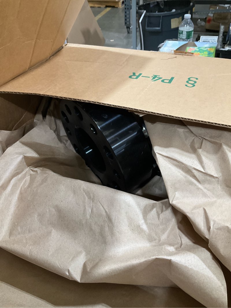 Condition photo showing Good Condition for evil energy 6x5.5 wheel spacers 2 inch compatible for ram 1500 2019-2023, 6x139.7 mm hubcentric with lip 6 lugs 77.8 mm hub bore m14x1.5 studs black 2 inch black