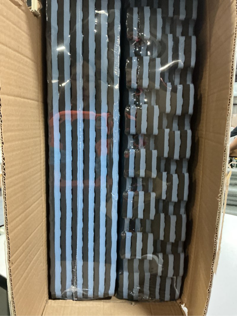 Condition photo showing Good Condition for airhop upgraded 0.79" extra thick 48 sq ft high-density eva foam exercise gym mats, 12 pcs large interlocking puzzle floor tiles (24"x24") for home gym, black&blue black/blue