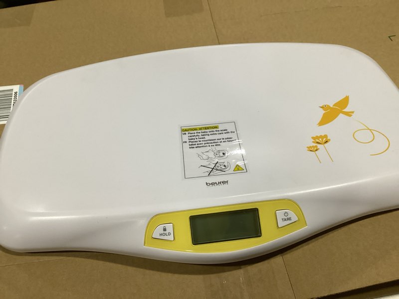 Condition photo showing Good Condition for Beurer BY80 Digital Baby Scale, Infant Scale for Weighing in Pounds, Ounces, or Kilograms up to 44 lbs, Newborn Baby Scale with Hold Function, Pet Scale for Cats and Dogs