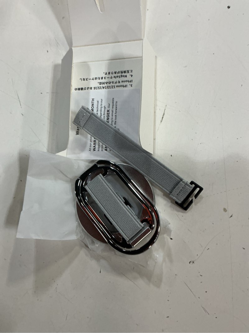 Condition photo showing Good Condition for [2025 newest] superone for magsafe phone grip for magnetic kickstand compatible with mag safe finger loop, 4-in-1 phone ring holder strap for magnetic iphone 17/16/15/14/13/12 (silver)