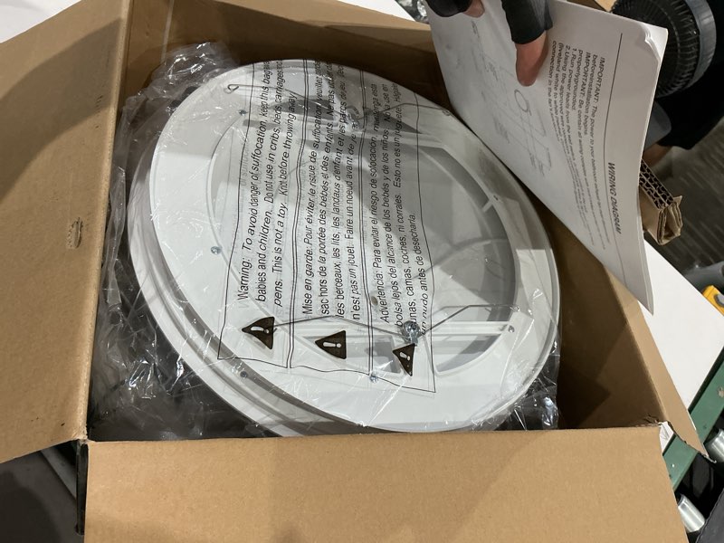 Condition photo showing New/Like New for fitop bathroom exhaust fan with light,130 cfm 47w 1100lm ceiling mount shower ventilation exhaust fan, 1.5sones bathroom vent fan with light, fan led light 3000k/4000k/5000k white