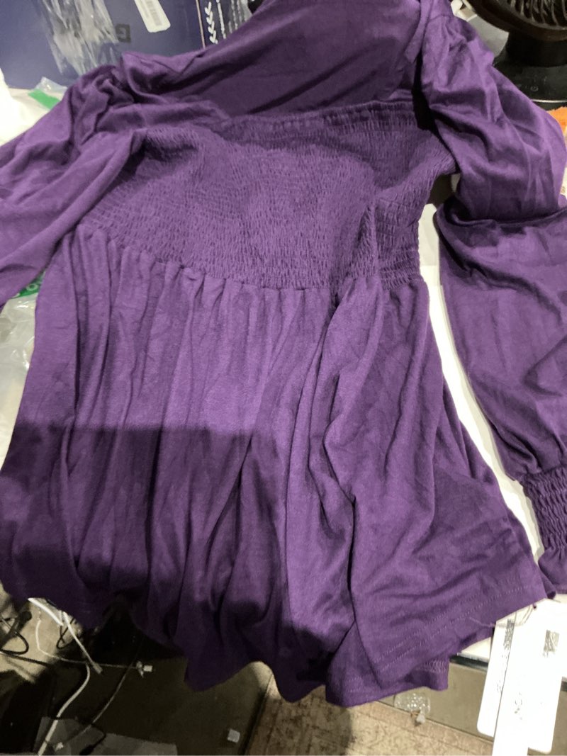 Condition photo showing Good Condition for plus size tops for women womens dressy tops ruffle short sleeve crew neck blouses pleated tunic shir