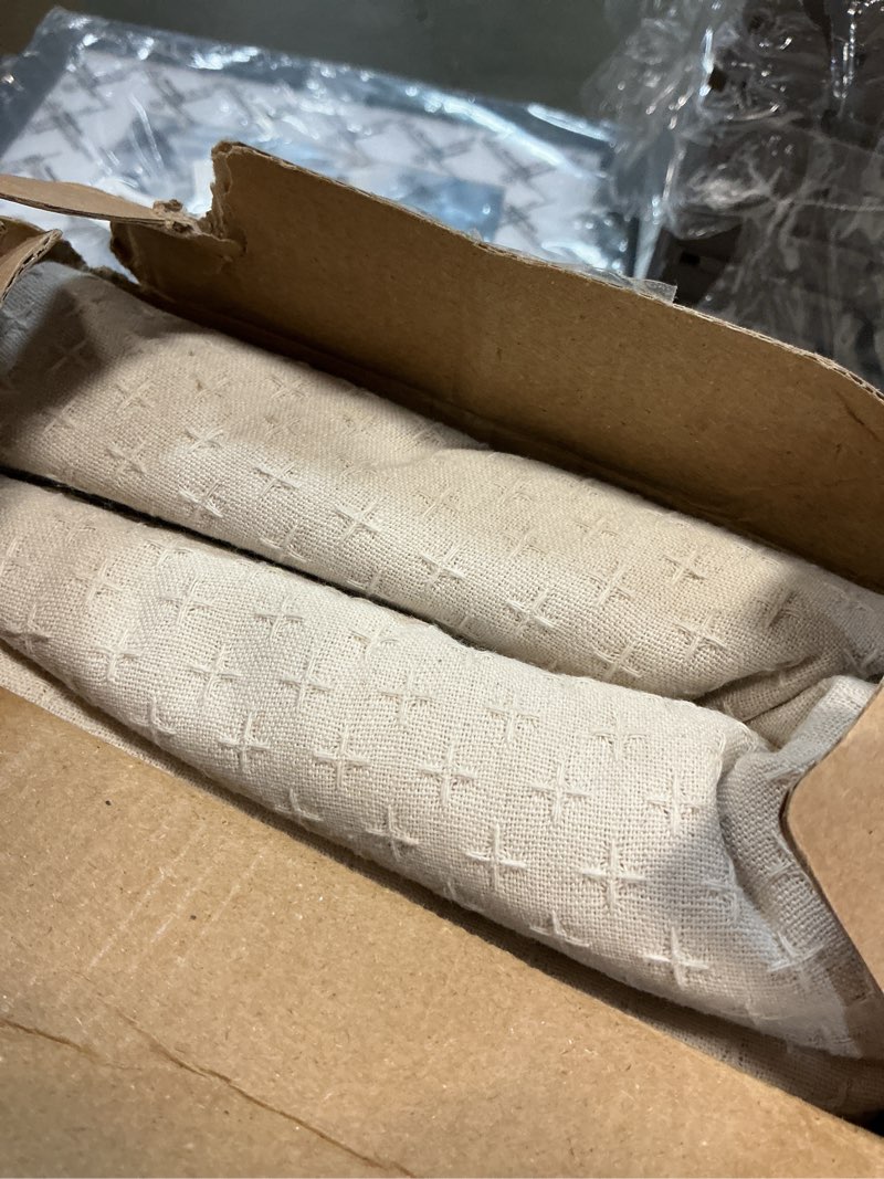 Condition photo showing Good Condition for miulee natural beige linen cotton table cloth rectangle tablecloth spring waterproof spillproof cross-star textured table cltoth decorative farmhouse style for dining party weddings 60x104 inch 104" x 60" (rectangular) natural