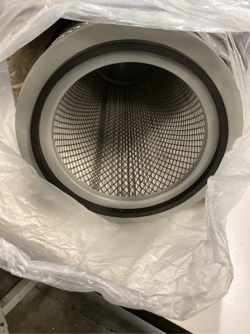 Condition photo showing Good Condition for dust collector filter cartridge with outer mesh od 12.6'' h 23.62'' (320 * 600mm) for powder dust collector sand blast coating shot blasting machine filter element 320*600