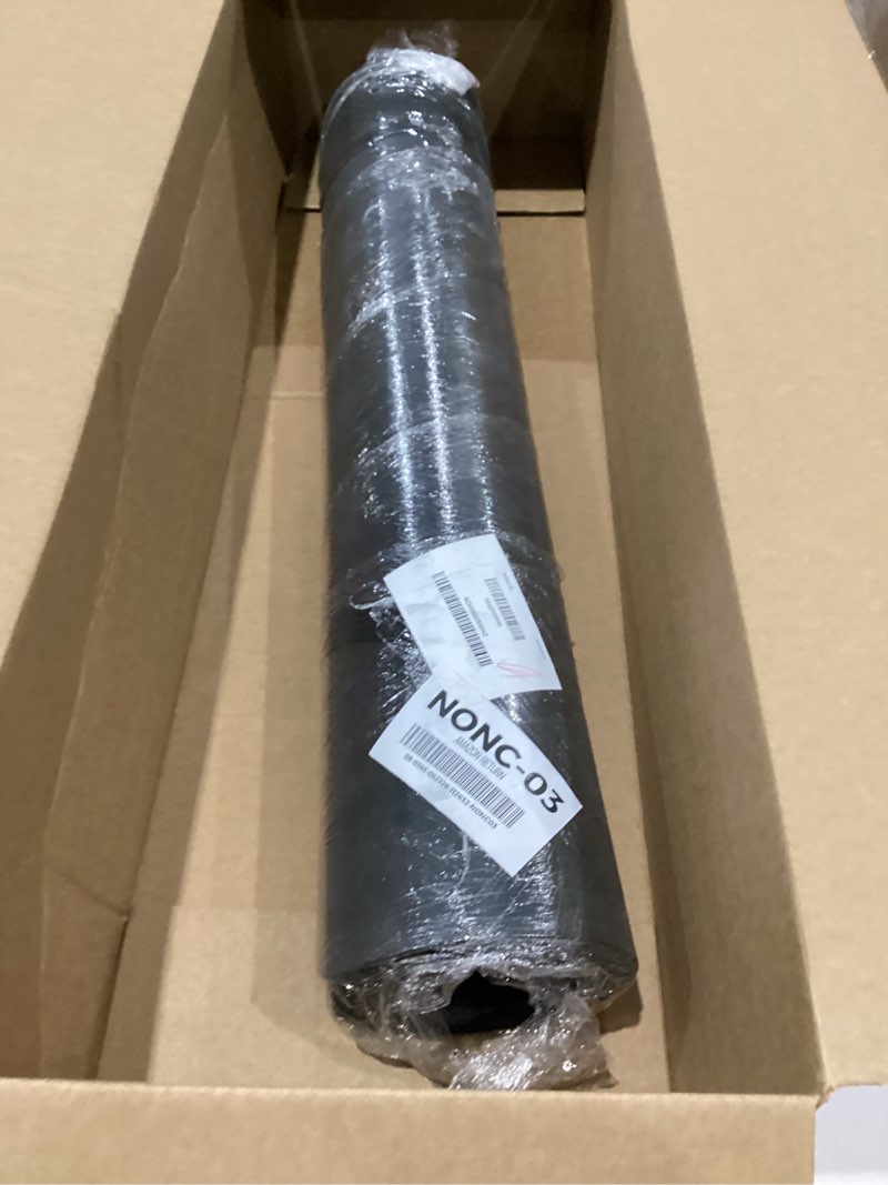 Condition photo showing As Is for extra wide yoga mat 72"x 32" - non slip tpe exercise mat for home workout, 6mm high-density large yoga mat for men & women, eco friendly pilates & fitness floor mat with carry strap black