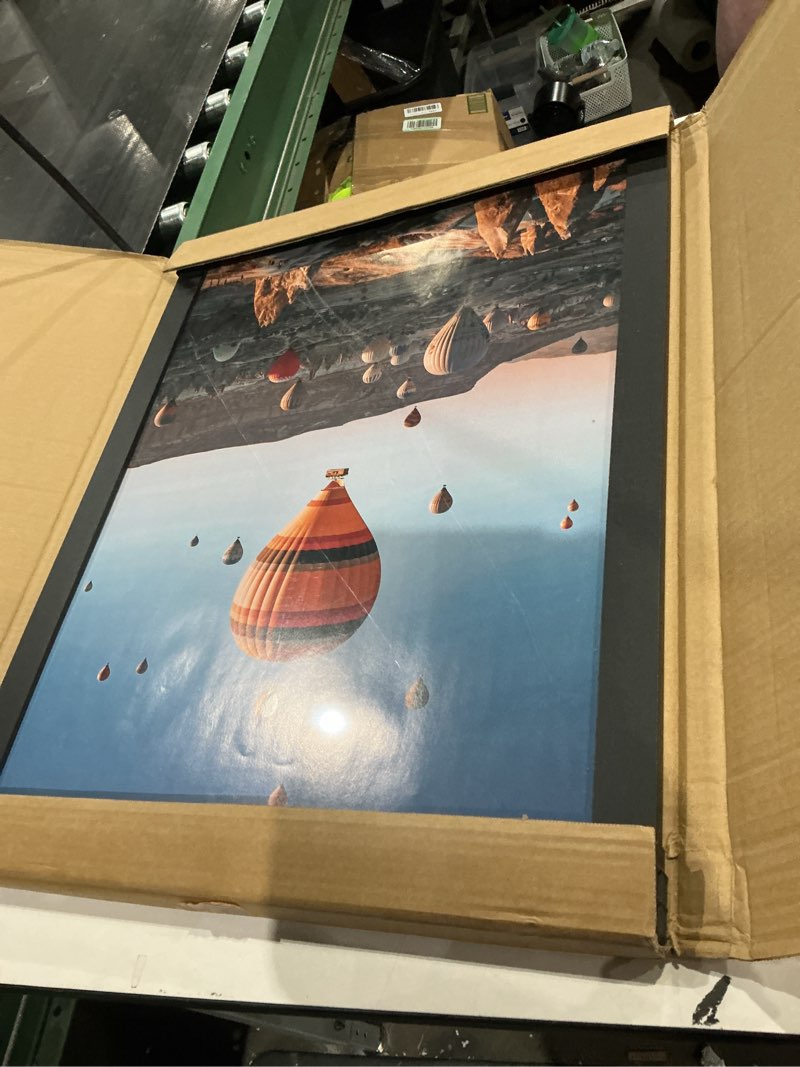 Condition photo showing Good Condition for 19x25 picture frame for wall display, 19x25 black picture frame with shatter resistant plexiglass, stable and sturdy 19 x 25 poster frame for wall display, handpicked gift collection, 1 pack