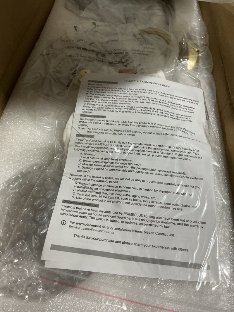 Condition photo showing Good Condition for VONLUCE Bathroom Vanity Light, 3 Light Bathroom Light Fixture Over Mirror, Bathroom Wall Lamp with Clear Glass, Modern Gold Vanity Lighting fixtures for Bathroom, Bedroom, Hallway Gold 3-Light