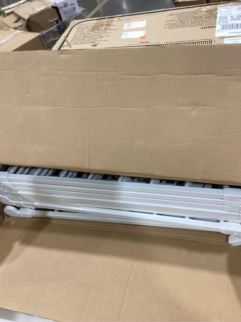 Condition photo showing New/Like New for Regalo SAFETY 194-Inch Super Wide Baby Gate & Play Yard, 2-in-1 Convertible Extra Wide Safety Barrier, Hardware Mounted for Toddlers & Pets, American Designed, American Owned, For Children 6-24 Months 50.5-192"W x 28"H White