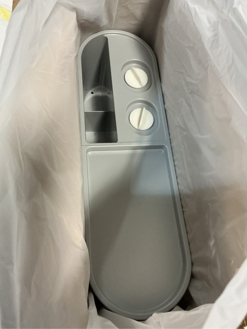 Condition photo showing Good Condition for Toothbrush Holders Wall Mounted, Toothbrush Holder with Automatic Toothpaste Dispensers, 6 Brush Slots, 2 Magnetic Cups,1 Cosmetic Drawer Organizer and 1 Large Storage Tray Grey 2 Cups