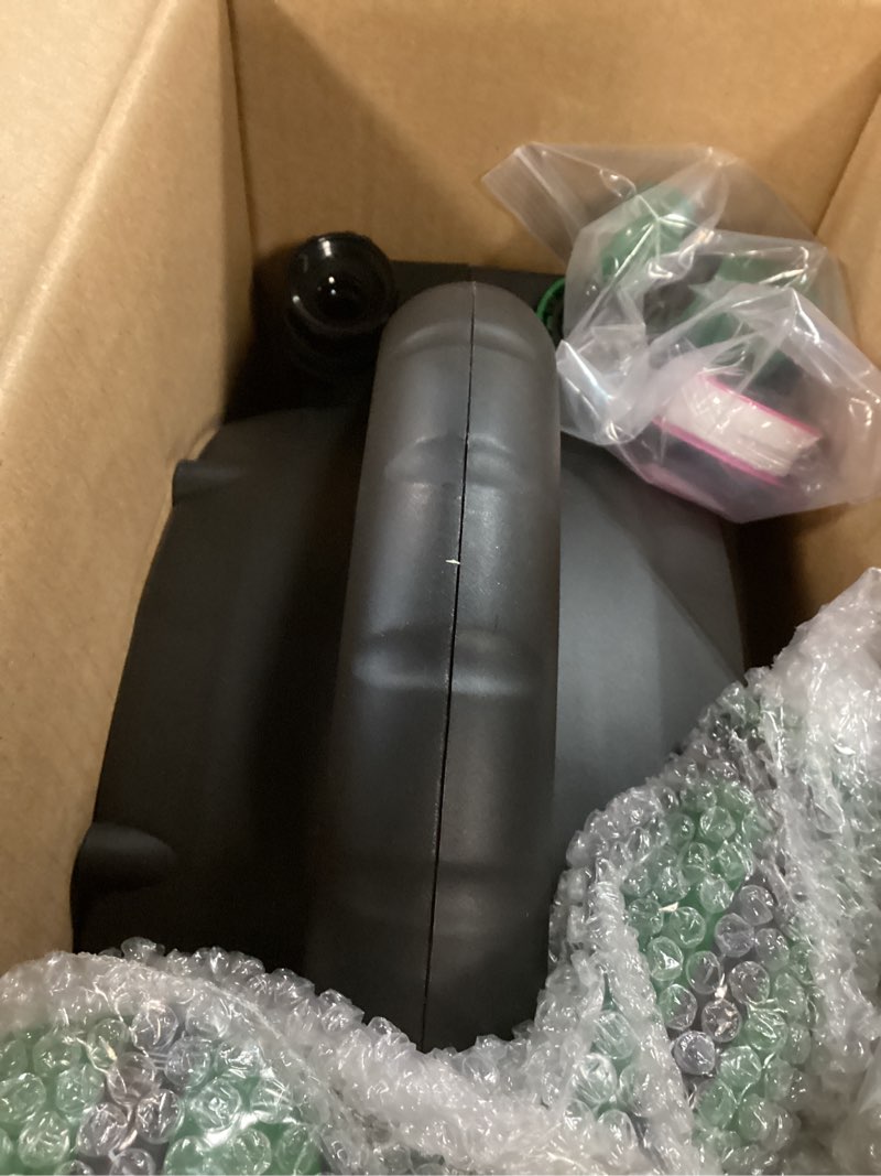 Condition photo showing Good Condition for 1/2" x 50ft retractable garden hose reel?with 10 patterns spray nozzle?portable heavy duty garden hose holder for garden watering?car & patio washing?pet cleaning?green? green 50ft
