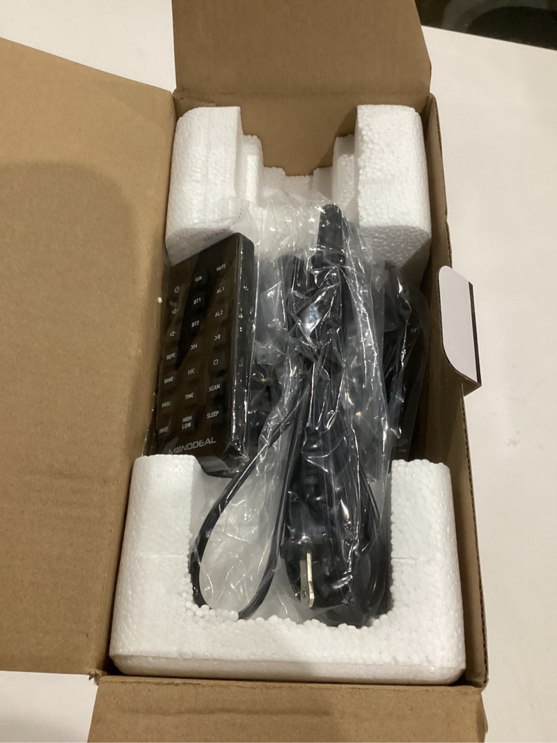 Condition photo showing Good Condition for CD Player Portable,MONODEAL CD Players for Home,Desktop Portable CD Player with Bluetooth Speakers,Wireless Charging,Alarm Clock,SleepTimer,Supports CD/Bluetooth/FM Radio/USB Drive/AUX,Remote Control with Bluetooth transmitter