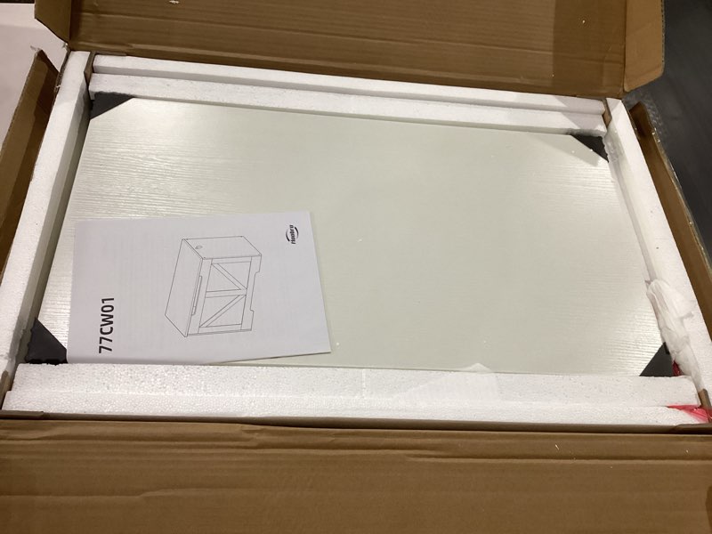 Condition photo showing New/Like New for hoobro storage bench, 29.5” retro wooden storage chest with u-shaped cut-out pull, safety hinge, supports 220 lb and easy assembly for toy box organizer (white) wt77cw01 white 29.5”l x 15.7”w x 19.5”h